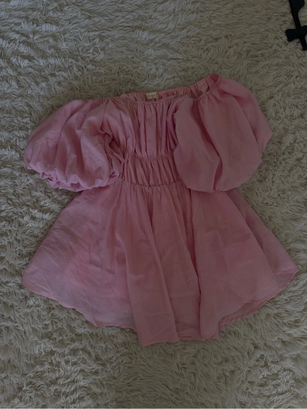 Altar'd State Pink Puff Sleeve Mini Dress - Picture 3 of 5